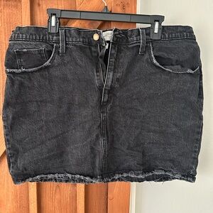 Universal Thread Black Denim Mini Skirt